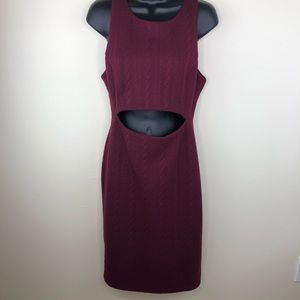Gianni Bini - Maroon/Wine cut out Dress- Size M